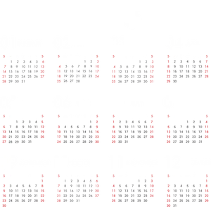 2018_ Red_ Highlighted_ Calendar PNG Image