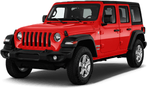 2019 Jeep Wrangler Red 4 Door, HD Png Download PNG image with transparent background