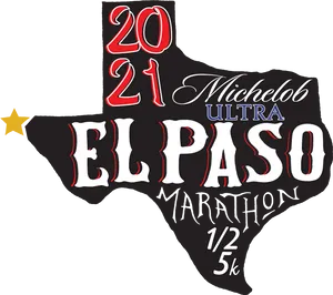 2021 Michelob Ultra El Paso Marathon Logo PNG Image