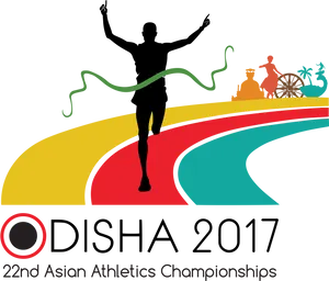 22nd Asian Athletics Championships Odisha2017 Logo PNG Image