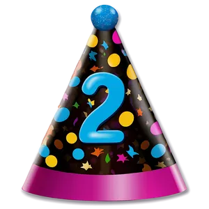 2nd Birthday Party Hat Png Thv89 PNG Image