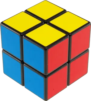 2x2 Rubik Cube Colors PNG Image