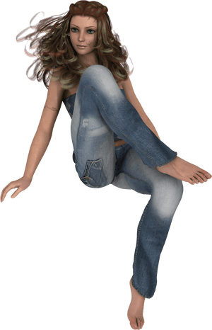3d Girl Model Png, Transparent Png PNG image with transparent background