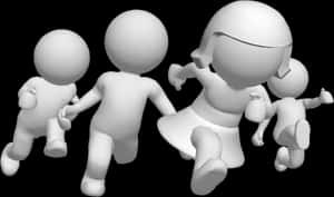 3d White Man Png - 3d Man Run Png, Transparent Png PNG