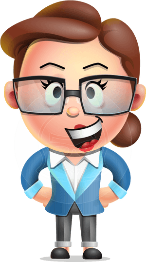 3 D Cartoon Businessman Character PNG image with transparent background