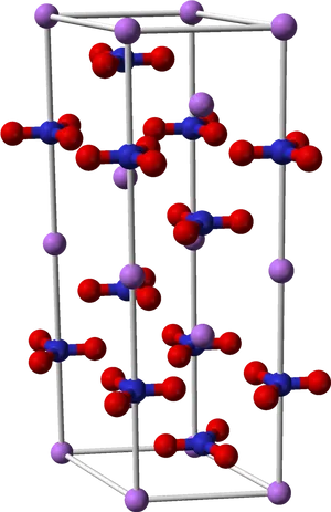 3 D Crystal Lattice Structure PNG Image