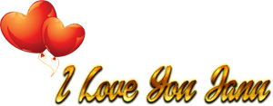 I Love You Janu Heart Png, Transparent Png PNG image with transparent background