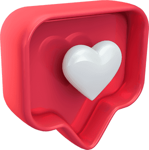 Like Instagram 3d Png, Transparent Png PNG image with transparent background
