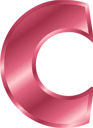 3 D Letter C Graphic PNG Image