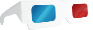 Transparent Glasses Clip Art - 3d Cinema Glasses Png, Png Download PNG image with transparent background
