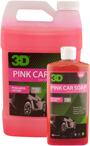 3 D Pink Car Soap Products PNG image with transparent background