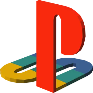 3 D Play Station Logo PNG Image