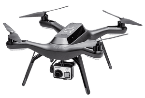 3 D R Solo Dronewith Camera PNG with transparent background