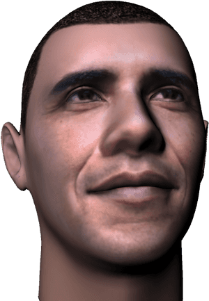 Head Images In Collection - Transparent Png Of Obama, Png Download PNG