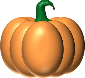 3 D Rendered Pumpkin PNG Image