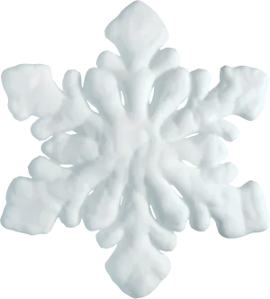 3 D Rendered Snowflake Design PNG Image