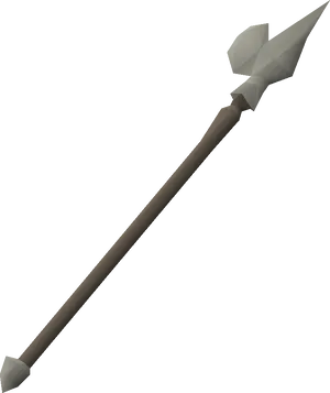 3 D Rendered Spear Graphic PNG Image