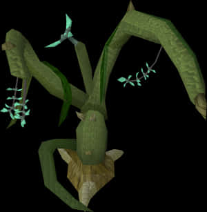 3 D Rendered Vineson Black Background PNG