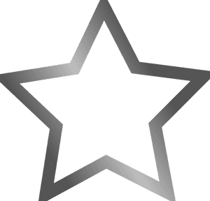 Star, Favorite, Bookmark, Gray, Grey - Star Vector Outline, HD Png Download PNG image with transparent background