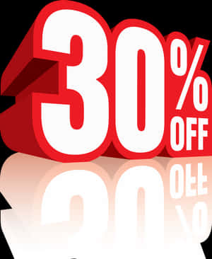 30 Percent Discount Promotion PNG with transparent background