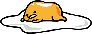 #3054 Gudetama , Width 8 Cm, Decal Sticker - Japanese Egg Character PNG image with transparent background