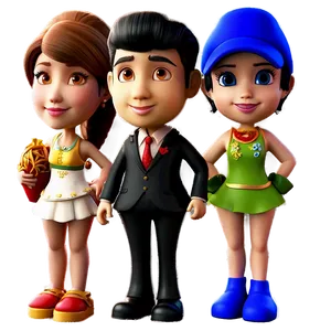 3d Animation Figures Png 23 PNG Image