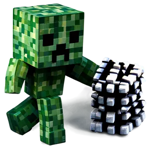 3d Creeper Minecraft Png 06122024 PNG Image