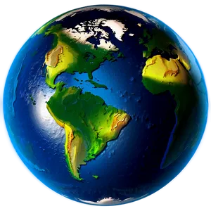 3d Earth For World Map Png 84 PNG Image