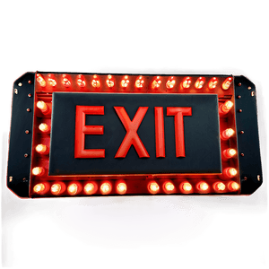 3D Exit Sign PNG pgr PNG