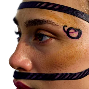 3d Face Tattoo Png Pia63 PNG Image