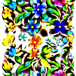 3d Floral Pattern Png Rjg34 PNG Image