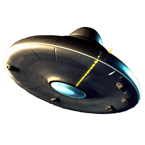 3D Flying Saucer Animation PNG egl PNG