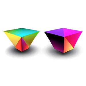 3D Geometric Objects PNG brw PNG image with transparent background