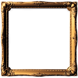 3D Gold Frame PNG   05042024 PNG