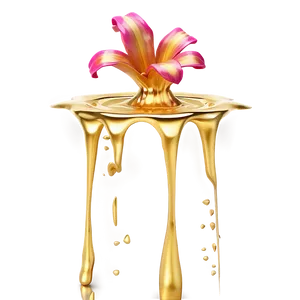 3d Gold Water Splash Png Kob PNG Image