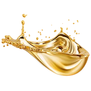 3d Gold Water Splash Png Nfa PNG Image