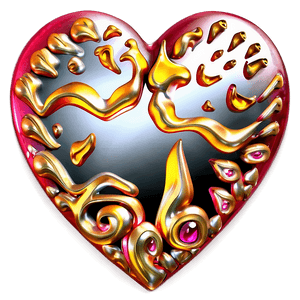 3D Heart Design PNG 12 PNG image with transparent background