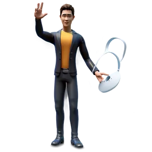 3d Man Avatar Png Krl PNG Image