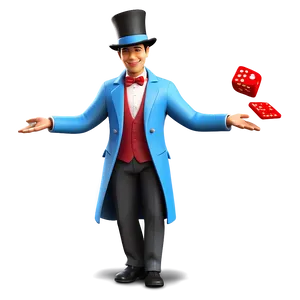 3d Man Magician Png Tve70 PNG Image