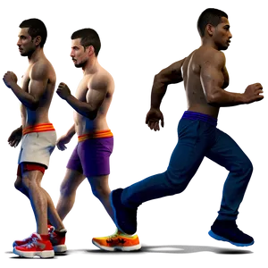 3d Man Running Png 2 PNG Image