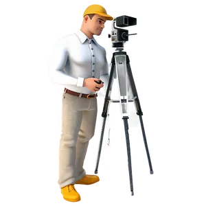 3d Man With Camera Png Wiy PNG Image