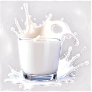 3D Milk Splash PNG 05252024 PNG