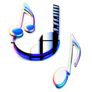 3d Music Notes Png Sxs59 PNG Image