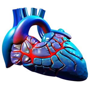 3d Open Heart Model Png Nvs96 PNG Image