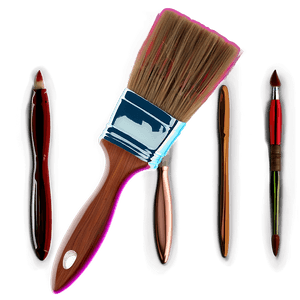 3D Paint Brush PNG arr14 PNG