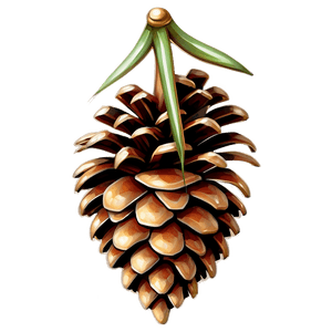 3D Pine Cone PNG 06202024 PNG