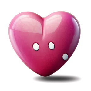 3d Pink Heart Emoji Png Cnt21 PNG Image