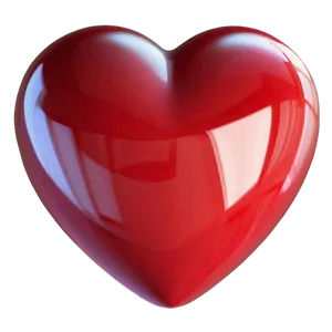 3d Red Heart Emoji Png 06262024 PNG Image