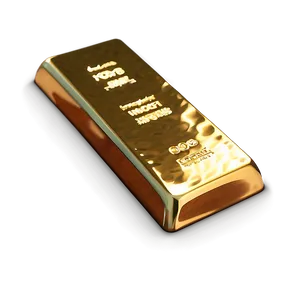 3d Rendered Gold Ingot Png 06292024 PNG Image