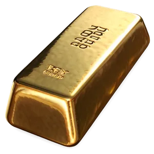 3d Rendered Gold Ingot Png Uaj86 PNG Image